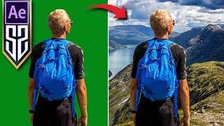 After Effects Yeşil Perde Kullanımı  Green Screen Keylight Video Arka Planı Değiştirme