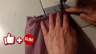 آموزش الگو و دوخت آستین دو رنگ مدل دار  Pattern training and sewing two-color patterned sleeves