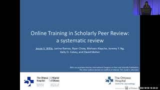 Online Training in Scholarly Peer Review A Systematic Review