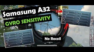 Samsung A32 Gyro Sensitivity Settings  PUBG Mobile  Robber playing