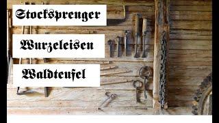 Stocksprenger Wurzeleisen und Waldteufel old hand tools