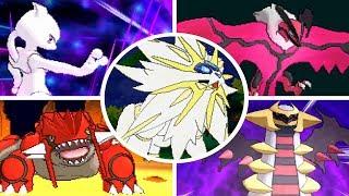 Pokémon Ultra Sun  Moon - All Legendary Pokémon + Signature Moves