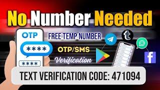 Get Unlimited OTP Verification Codes  100% Working Virtual Numbers  OTPSMS Bypass  Free Otp