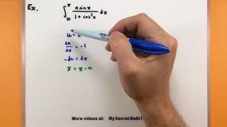 Calculus - Evaluating a definite integral by reversing the variable