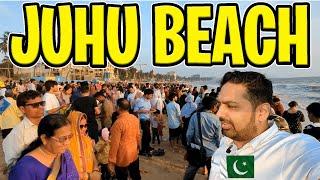 Pakistani visiting Juhu Chowpatty Beach Mumbai  Mumbai Street Food  Indian food