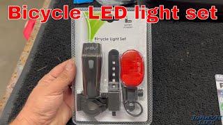 BV Bicycle Light Set Super Bright 5 LED Headlight 3 LED Taillight Quick-Release REVIEW