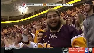 Highlights Meyers Close Lead Gopher Mens Hockey to 5-0 Win in Border Battle Opener