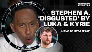 Stephen A. is DISGUSTED in Luka Doncic & Kyrie Irvings first half play   NBA Halftime