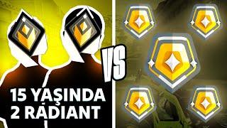 2 RADİANT vs 5 GOLD ama radiantlar 15 YAŞINDA  Valorant