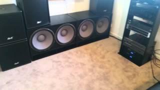 4 18 subwoofers in a bedroom on 5600w RMS