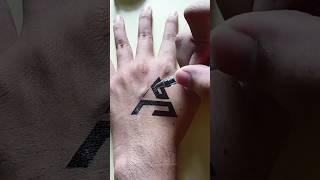 How to make tattoo J.O triangle  #shorts #youtubeshorts #tattooartist #art #viral