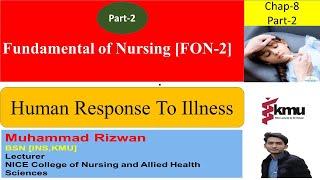 Human Response To IllnessPart-2 Chap-8  FON-2  BSN Study KMU and PNC Pattern MCQS.