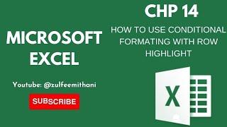 How to make highlight a row with specific word with Conditional Formating. #youtube #msexcel #today