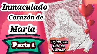 CARPETA INMACULADO CORAZÓN DE MARÍA TEJIDO A CROCHET● PARTE 1