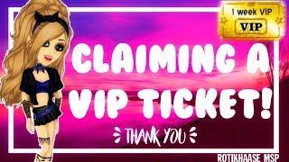 Claiming A VIP Ticket MSP 