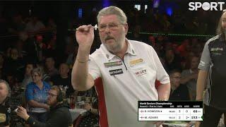 Wolfie rolls back the years Martin Adams with some outstanding darts 