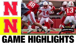 Team Red vs Team White Highlights  2024 Nebraska Football Spring Game