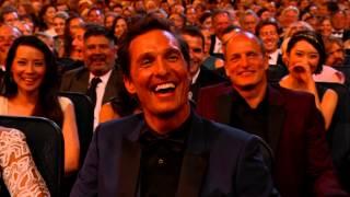 Kimmel Ribbing McConaughey Emmys 2014