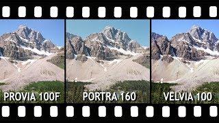 Slide Film vs Color Negative Portra 160 Provia 100F & Velvia 100