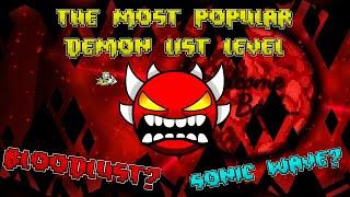 What is the Most Popular Demon List Level?