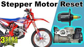 Poor Running Beta 4 Stroke Motorcycle  STEPPER MOTOR RESET  Stepper Motor Adaptation Procedure