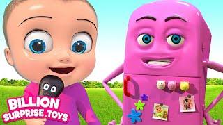 Johnny & Refrigerator Friend - BillionSurpriseToys Nursery Rhymes Kids Songs