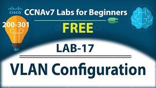 Simple VLAN Configuration - Lab17  Free CCNA 200-301 Lab Course