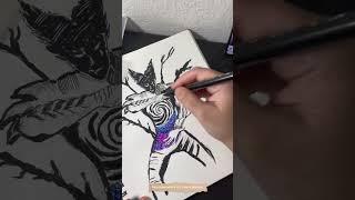 Garou sketch tutorial  one punch man anime art manga art #garou #anime #onepunchman