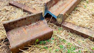 How To Break a Railroad Track with a Sledge Hammer  Experiment