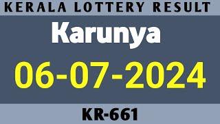 06.07.2024 KARUNYA KR-661 KERALA LOTTERY RESULT