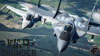 Mig 29 & F16 VS WHOLE TEAM - War Thunder  2 ACES