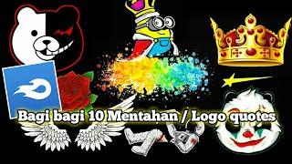 Bagi bagi 10 mentahan  logo quotes