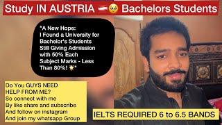 Bachelors in Austria Admission with 50% Marks in Each Subject - Klagenfurt University