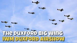 The Duxford Big Wing - Spitfire  Hurricane Formation • IWM Duxford - Battle of Britain Airshow 2024