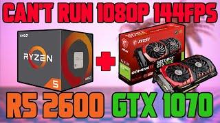 Im disappointed..  Ryzen 5 2600 + GTX 1070 8GB Benchmarks in 2021 10 Games tested