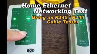 How to test and check Home Ethernet Network continuity using a RJ45RJ11 Cable Tester