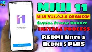 MIUI 11 REDMI Note 5REDMI 5 PLUS  Global Stable Update  OTA  install Process