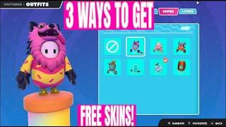 3 Ways To Get FREE SKINS In FALL GUYS. PC PS4 Xbox OR Switch