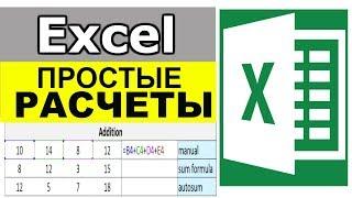 Простые расчеты в Excel. Уроки excel для начинающих