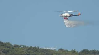 Erickson Inc Bell 214ST during firefighting in NW Chios island.