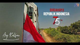 LOKOMOTIF KERETA API BENDERA MERAH PUTIH Spesial Kemerdekaan Republik Indonesia Ke-75 Tahun