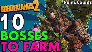 Top 10 Best Bosses to Farm in Borderlands 2 Redux For Eridium Legendaries and XP #PumaCounts