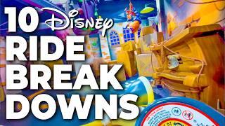 Top 10 Disney Fails Ride Breakdowns & Malfunctions Pt 13 - Walt Disney World Disneyland & Paris