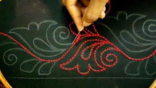 Nakshi Kantha Border Line Design Embroidery Tutorialঅসাধারণ নকশীকাঁথা বর্ডার লাইন ডিজাইন সেলাই