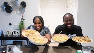 Eat With Us  Garlic Parmesan Wings + Homemade Fries And Salad