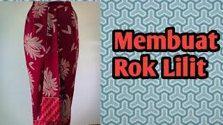 Cara membuat rok lilit  Draperi pakai ban