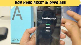 How  Hard Reset in OPPO A55 How to reset Oppo A55 5G - Factory reset and erase all data