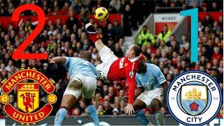 Manchester United Vs Manchester City 2-1 Rooney Sensational Goal