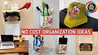 5 Simple Home Hacks organizerswaste material reuse ideas  DIY no cost Kitchen & Home Organizers