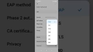 How to WiFi EAP Method PWD setting on Redmi note 10